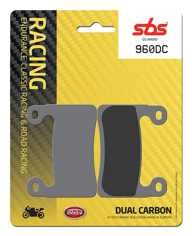 SBS brake pads racing dual carbon colour gold BMW1000RR 19-21 (960DC)